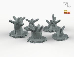 Trap Rocks - Print Your Monsters Fantastic Plants and Rocks Resin Terrain Wargaming D&D DnD