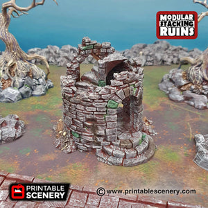 Hermit's Tower - Wizard Tower - Shadowfey Wilds 15mm 28mm 32mm Wargaming Terrain D&D, DnD