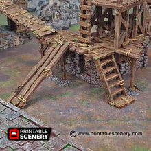 Load image into Gallery viewer, Gangways Stairs and Ladders - Shadowfey Wilds 15mm 28mm 32mm Wargaming Terrain D&amp;D, DnD