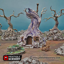 Load image into Gallery viewer, Witch&#39;s Hovel - Shadowfey Wilds 28mm 32mm Wargaming Terrain D&amp;D, DnD