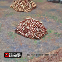 Load image into Gallery viewer, Corpse Piles - 28mm 32mm Printable Scenery Shadowfey Wilds Resin Terrain Wargaming D&amp;D DnD