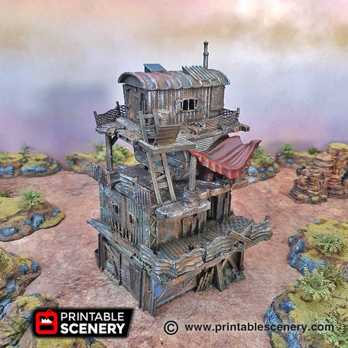 Slum Stacks - 28mm 20mm 32mm Brave New Worlds Wasteworld Gaslands Terrain D&D DnD