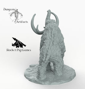 Dire Woolly Mammoth - Wargaming Miniatures Monster Rocket Pig Games D&D DnD Elephant