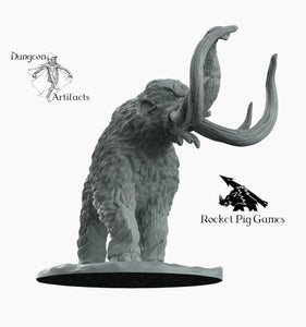 Dire Woolly Mammoth - Wargaming Miniatures Monster Rocket Pig Games D&D DnD Elephant
