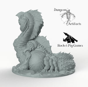 Dracorsisk - Wargaming Miniatures Monster Rocket Pig Games D&D DnD Wurm Dragon Basilisk