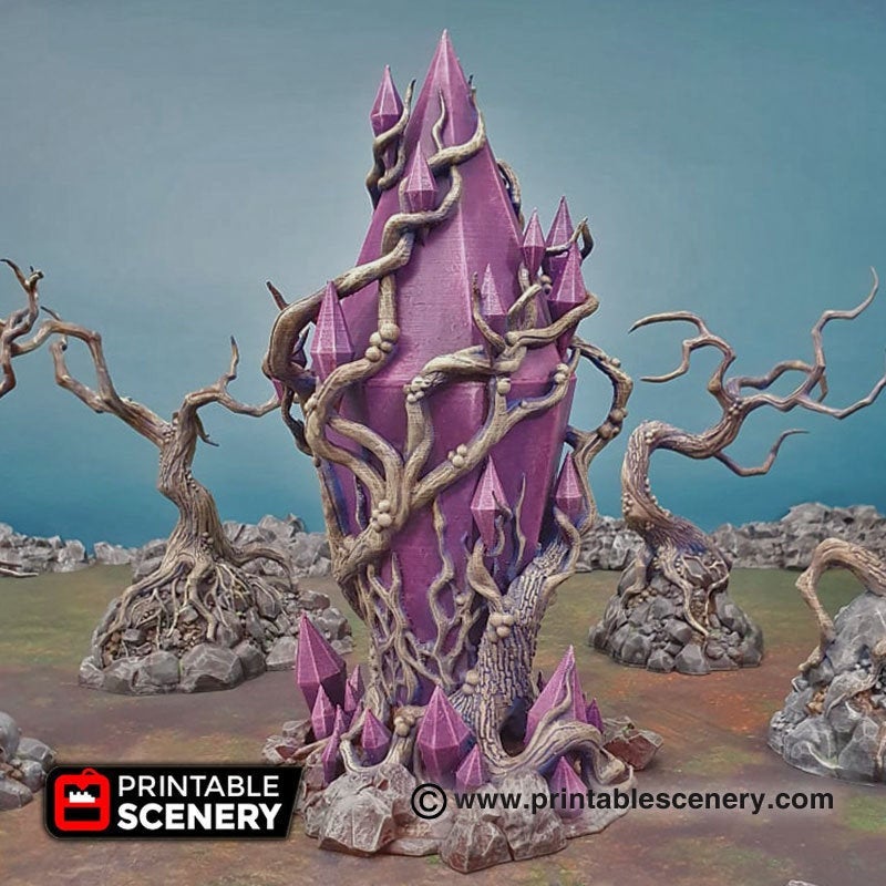 Corrupted Feyheart - 28mm 32mm 40mm Printable Scenery Shadowfey Wilds Terrain Wargaming D&D DnD