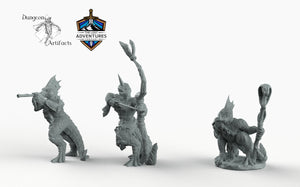 Female Lizardfolk - Lost Adventures Wargaming D&D DnD Mini Monster