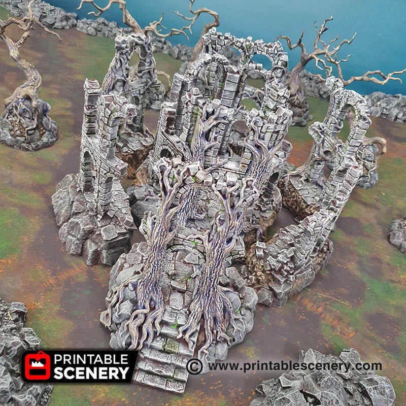 Court of the Shadow King - Shadowfey Wilds 15mm 28mm 32mm Wargaming Terrain D&D, DnD