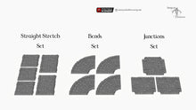 Load image into Gallery viewer, Flagstone Lanes - Roads of Ruin - 15mm 20mm 28mm 32mm Printable Scenery Shadowfey Wargaming Terrain D&amp;D DnD