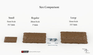 Forest Cart Tracks - 15mm 20mm 28mm 32mm Printable Scenery Shadowfey Wargaming Terrain D&D DnD