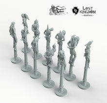 Load image into Gallery viewer, Impaled Prisoners - 28mm 32mm 40mm 75mm - Lost Kingdom Miniatures - Terrain Wargaming D&amp;D