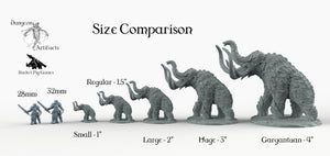 Dire Woolly Mammoth - Wargaming Miniatures Monster Rocket Pig Games D&D DnD Elephant