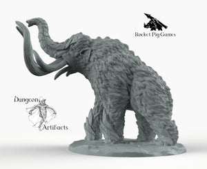 Dire Woolly Mammoth - Wargaming Miniatures Monster Rocket Pig Games D&D DnD Elephant