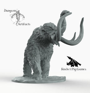 Dire Woolly Mammoth - Wargaming Miniatures Monster Rocket Pig Games D&D DnD Elephant