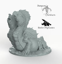 Load image into Gallery viewer, Dracorsisk - Wargaming Miniatures Monster Rocket Pig Games D&amp;D DnD Wurm Dragon Basilisk