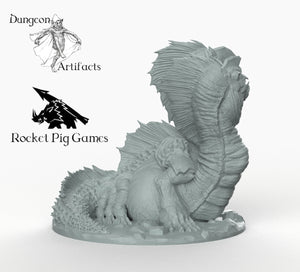Dracorsisk - Wargaming Miniatures Monster Rocket Pig Games D&D DnD Wurm Dragon Basilisk