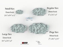 Load image into Gallery viewer, Jagged Rocks Scatter - Chunky Rocks - 15mm 28mm 32mm 40mm - Printable Scenery Shadowfey Wilds