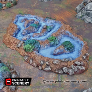 Fey Marshes and Pools - Shadowfey Wilds Swamp Fen Marsh Bog Wetlands Wargaming Terrain D&D DnD
