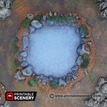 Load image into Gallery viewer, Fey Marshes and Pools - Shadowfey Wilds Swamp Fen Marsh Bog Wetlands Wargaming Terrain D&amp;D DnD