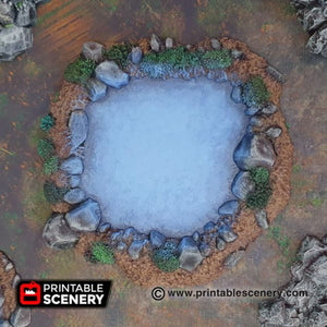 Fey Marshes and Pools - Shadowfey Wilds Swamp Fen Marsh Bog Wetlands Wargaming Terrain D&D DnD
