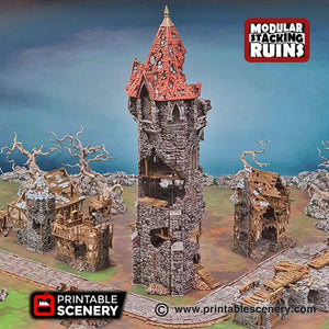 Tower of Insanity - Shadowfey Wilds 15mm 28mm 32mm Wargaming Terrain D&D, DnD