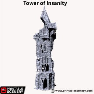 Tower of Insanity - Shadowfey Wilds 15mm 28mm 32mm Wargaming Terrain D&D, DnD