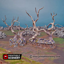 Load image into Gallery viewer, Gloomy Gully - 15mm 28mm Printable Scenery Shadowfey Wargaming Terrain Scatter D&amp;D DnD