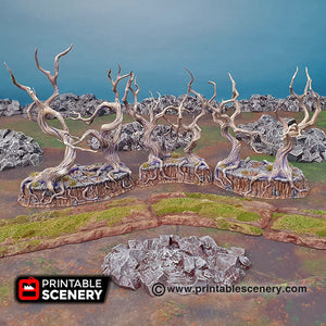 Gloomy Gully - 15mm 28mm Printable Scenery Shadowfey Wargaming Terrain Scatter D&D DnD
