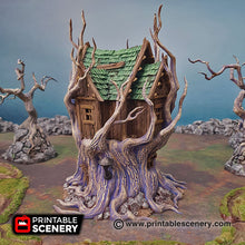 Load image into Gallery viewer, Feywild Cottage - Shadowfey Wilds 28mm 32mm Wargaming Terrain D&amp;D, DnD