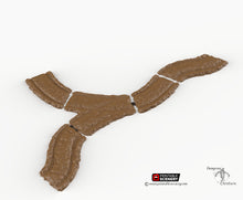 Load image into Gallery viewer, Forest Cart Tracks - 15mm 20mm 28mm 32mm Printable Scenery Shadowfey Wargaming Terrain D&amp;D DnD