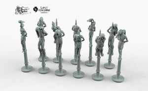 Impaled Prisoners - 28mm 32mm 40mm 75mm - Lost Kingdom Miniatures - Terrain Wargaming D&D