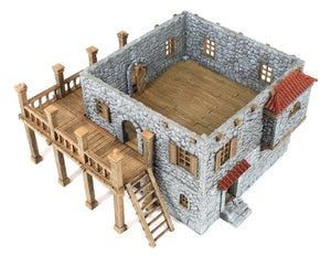 Port Tavern - Painted - The Lost Islands - 28mm Wargaming Terrain D&D DnD