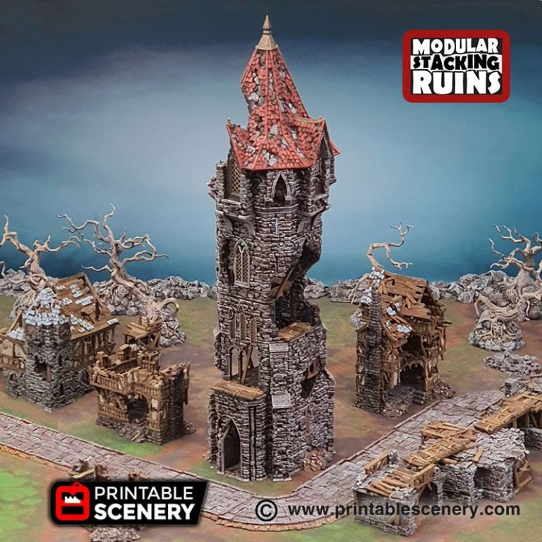 Tower of Insanity - Shadowfey Wilds 15mm 28mm 32mm Wargaming Terrain D&D, DnD