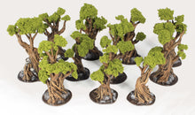 Load image into Gallery viewer, Gnarly, Wildwood, and Skull Tree Set - Winterdale 15mm 28mm 32mm Wargaming Terrain D&amp;D, DnD