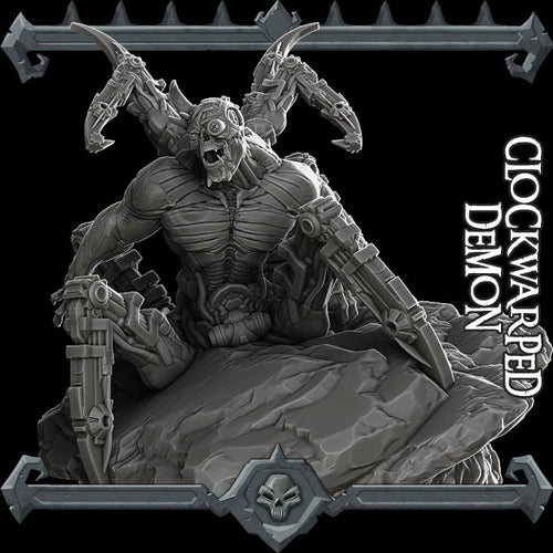 Clockwarped Demon - Rocket Pig Games Wargaming DnD D&D