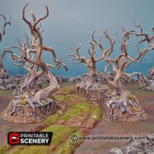 Load image into Gallery viewer, Gloomy Gully - 15mm 28mm Printable Scenery Shadowfey Wargaming Terrain Scatter D&amp;D DnD