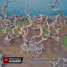 Load image into Gallery viewer, Gloomy Gully - 15mm 28mm Printable Scenery Shadowfey Wargaming Terrain Scatter D&amp;D DnD