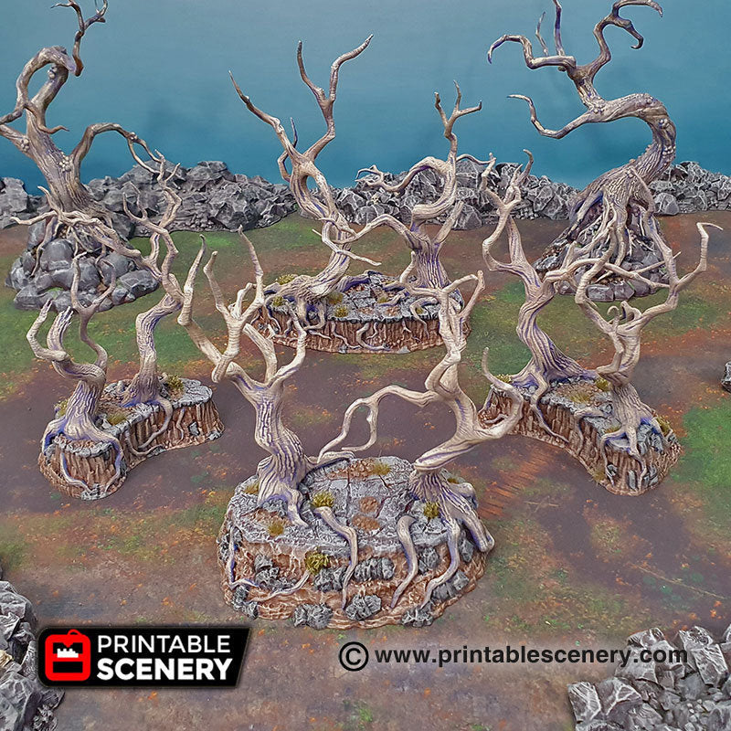 Gloomy Gully - 15mm 28mm Printable Scenery Shadowfey Wargaming Terrain Scatter D&D DnD