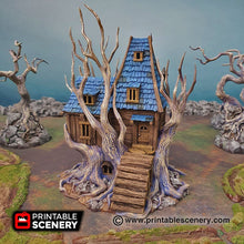 Load image into Gallery viewer, Feywild Cabin - Shadowfey Wilds 28mm 32mm Wargaming Terrain D&amp;D DnD