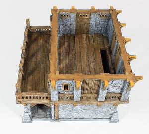 The Warehouse - Painted - The Lost Islands 28mm Wargaming Terrain D&D DnD Pirates