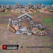 Load image into Gallery viewer, Hallowed Graveyard - Shadowfey Wilds Grave Yard Cemetery 15mm 20mm 28mm 32mm Wargaming Terrain D&amp;D DnD