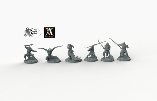 Dark Elves - Melee - Archvillain Games 28mm 32mm 40mm 75mm Wargaming Terrain D&D, DnD