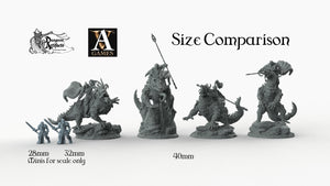 Drokzok Riders - Archvillain Games 28mm 32mm 40mm 75mm Wargaming Terrain D&D, DnD
