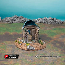 Load image into Gallery viewer, Hallowed Mausoleums - Shadowfey Wilds Grave Yard Cemetery 15mm 20mm 28mm 32mm Wargaming Terrain D&amp;D DnD