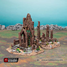 Load image into Gallery viewer, Hallowed Mausoleums - Shadowfey Wilds Grave Yard Cemetery 15mm 20mm 28mm 32mm Wargaming Terrain D&amp;D DnD