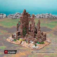 Load image into Gallery viewer, Hallowed Mausoleums - Shadowfey Wilds Grave Yard Cemetery 15mm 20mm 28mm 32mm Wargaming Terrain D&amp;D DnD