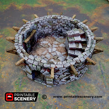 Load image into Gallery viewer, Haunted Windmill - Shadowfey Wilds 15mm 20mm 28mm 32mm 37mm Wargaming Terrain D&amp;D DnD