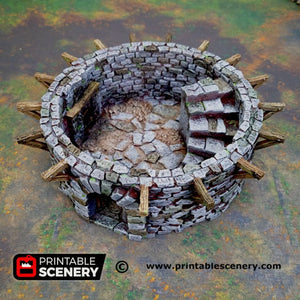 Haunted Windmill - Shadowfey Wilds 15mm 20mm 28mm 32mm 37mm Wargaming Terrain D&D DnD