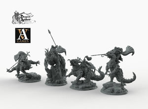 Drokzok Riders - Archvillain Games 28mm 32mm 40mm 75mm Wargaming Terrain D&D, DnD