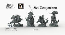 Load image into Gallery viewer, Drokzok Riders - Archvillain Games 28mm 32mm 40mm 75mm Wargaming Terrain D&amp;D, DnD
